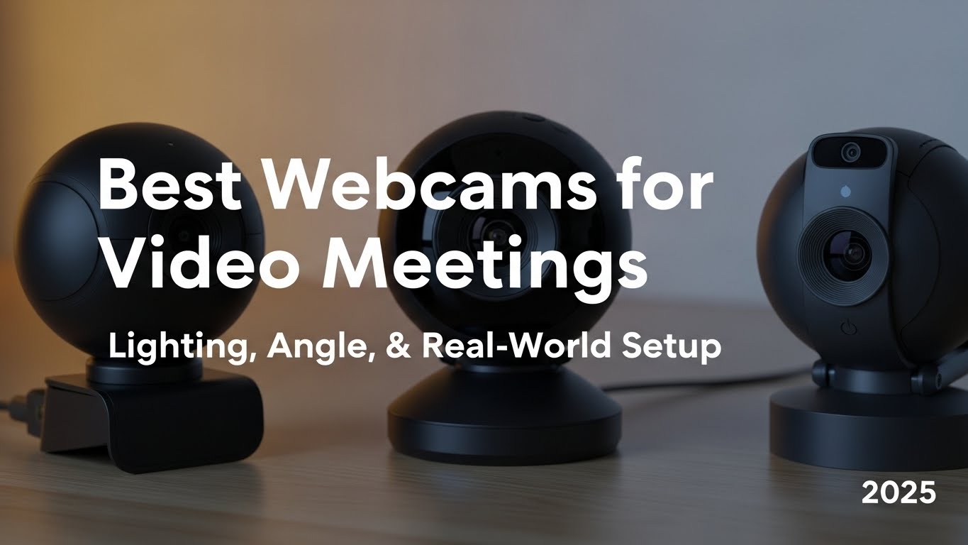 Best Webcams for Video Meetings Lighting, Angle, and Real-World Setup