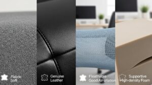 Comparison of office chair materials for comfort
