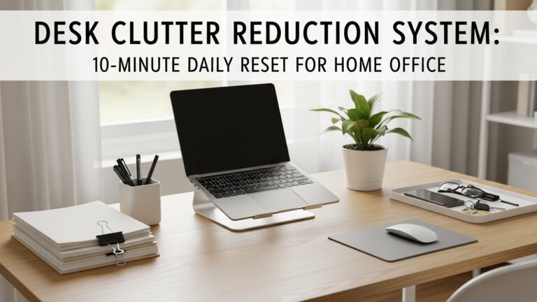 Desk Clutter Reduction System