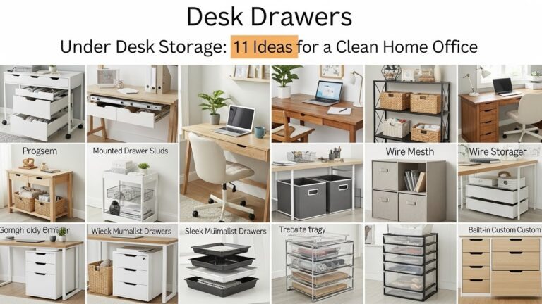 Desk Drawers Under Desk Storage 11 Ideas for a Clean Home Office