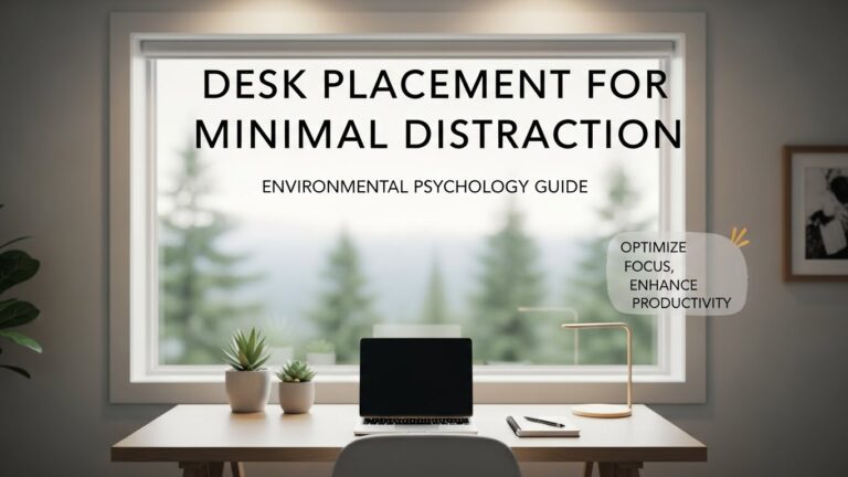 Desk Placement for Minimal Distraction Environmental Psychology Guide