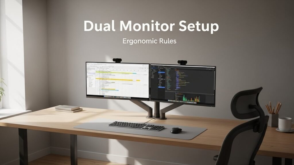 Dual Monitor Setup Guide: Height, Distance, and Rotation Rules for ...