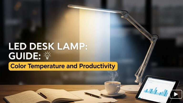LED Desk Lamp Guide: Color Temperature and Productivity