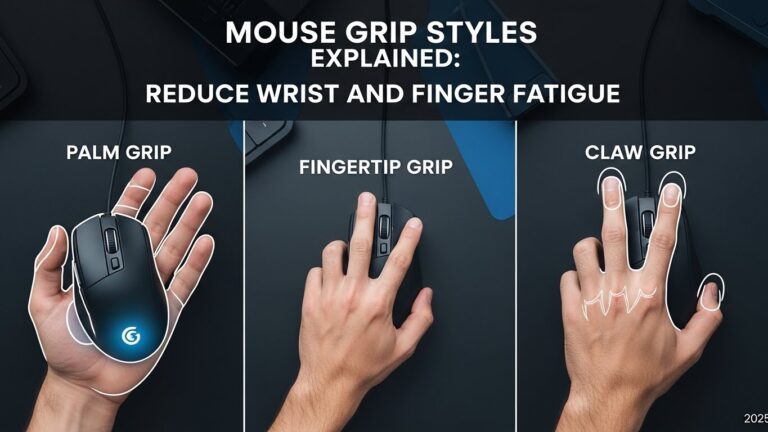 Mouse Grip Styles Explained: Reduce Wrist and Finger Fatigue (2025)