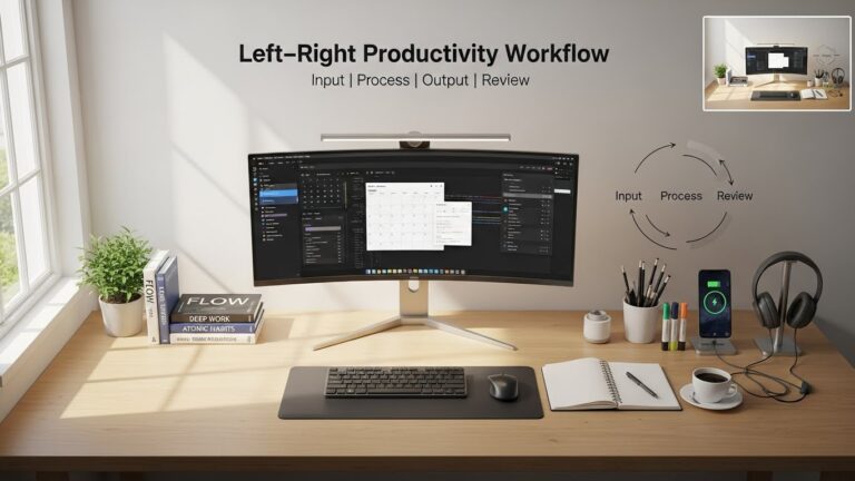 Productivity Desk Layout: Left–Right Item Placement Science