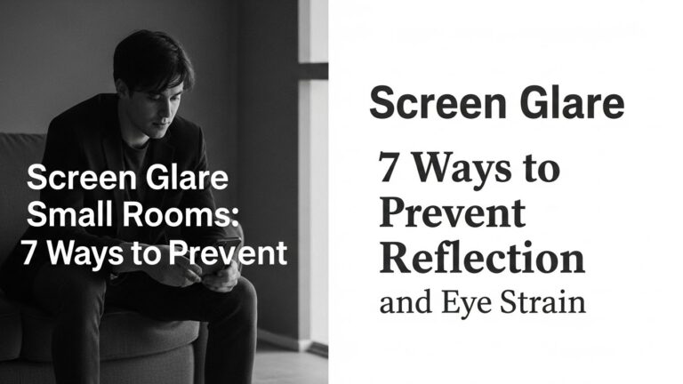 Screen Glare Small Rooms: 7 Ways to Prevent Reflection and Eye Strain