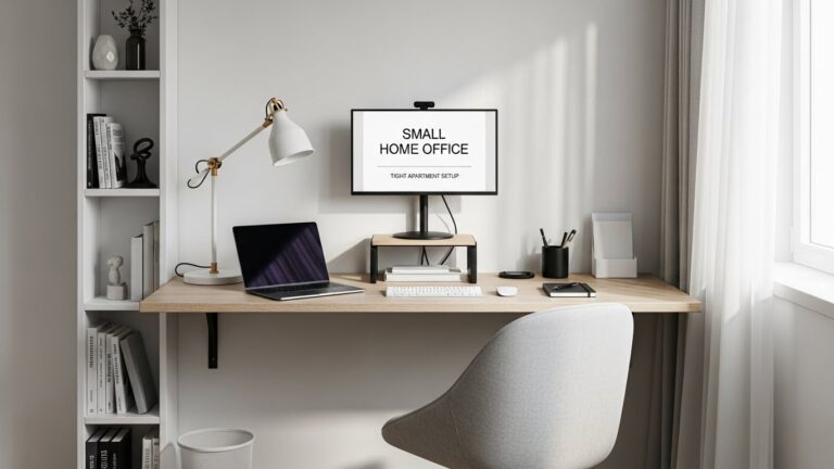 How to Arrange a Small Home Office in a Tight Apartment: Space-Saving Setup Guide