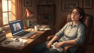 Warm home office environment causing fatigue and reduced focus