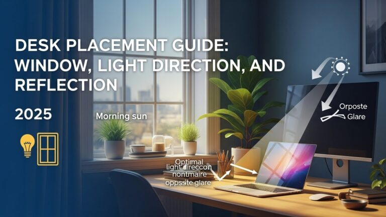Desk Placement Guide: Window, Light Direction, and Reflection (2025)