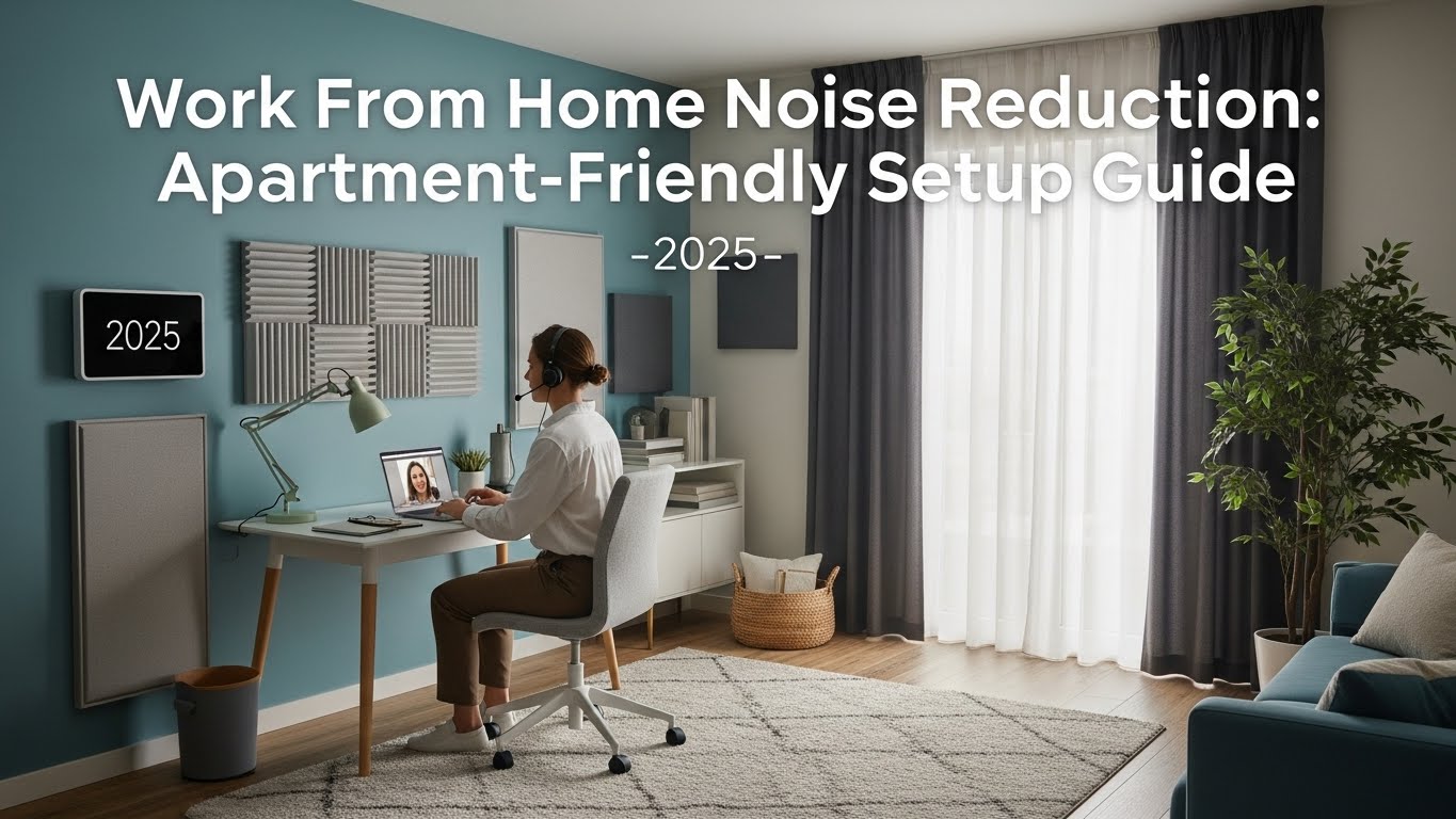 Work From Home Noise Reduction Apartment-Friendly Setup Guide (2025)