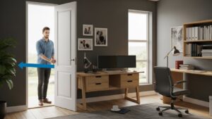 Soundproof home office on a budget sealing door gaps