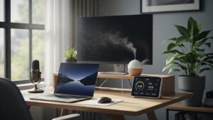 Home office scent and air quality optimization using minimal scent setup