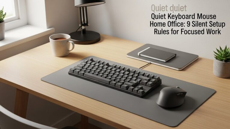 Quiet Keyboard Mouse Home Office: 9 Silent Setup Rules for Focused Work