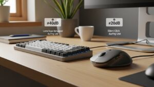 Quiet keyboard mouse home office keyboard types comparison