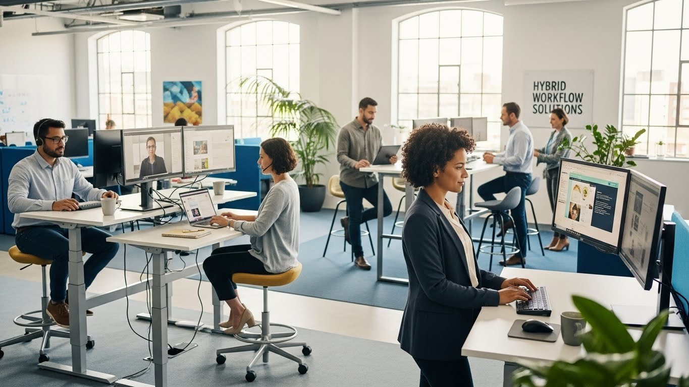 Workflow Stand Standing Sitting Hybrid Workflow: How to Work Comfortably All Day ...