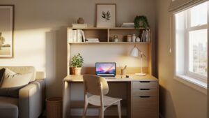 Small apartment desk placement ideas