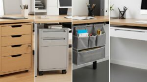 Desk drawers under desk storage types comparison