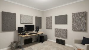 Soundproof home office on a budget wall absorption placement