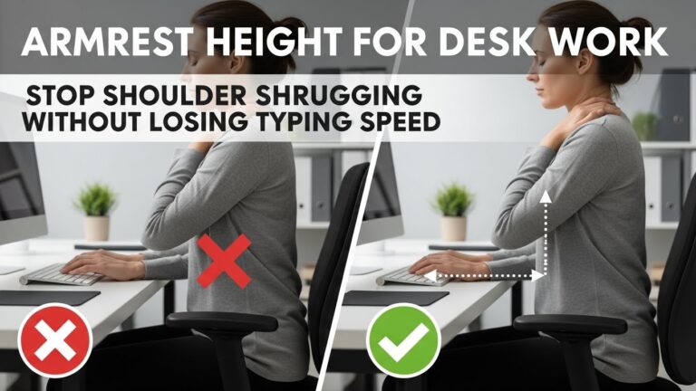 armrest height to stop shoulder shrugging: the trapezius reset protocol for fast typing