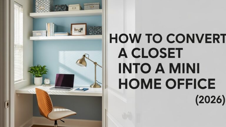 How to Convert a Closet Into a Mini Home Office (2026)