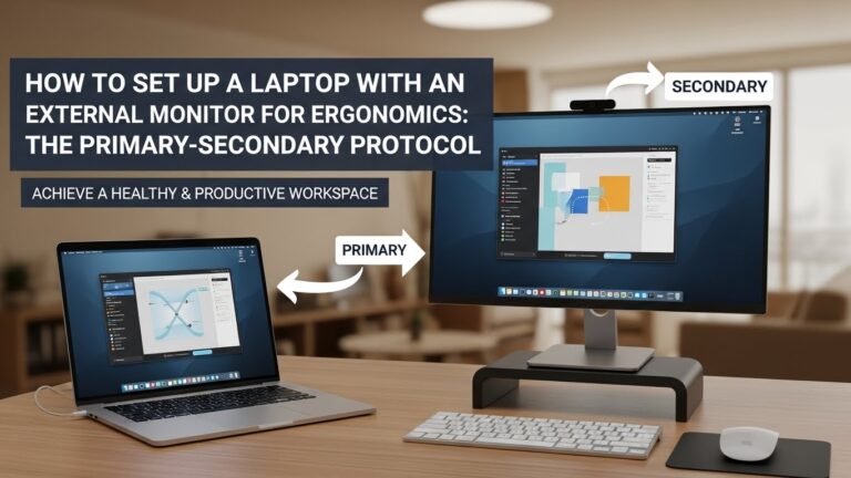 How to Set Up a Laptop With an External Monitor for Ergonomics The Primary-Secondary Protocol