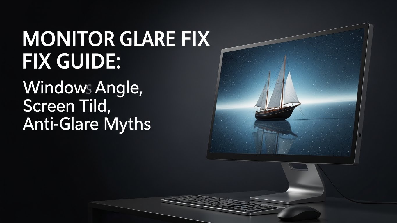 Monitor Glare Fix Guide Window Angle, Screen Tilt, and Anti-Glare Myths